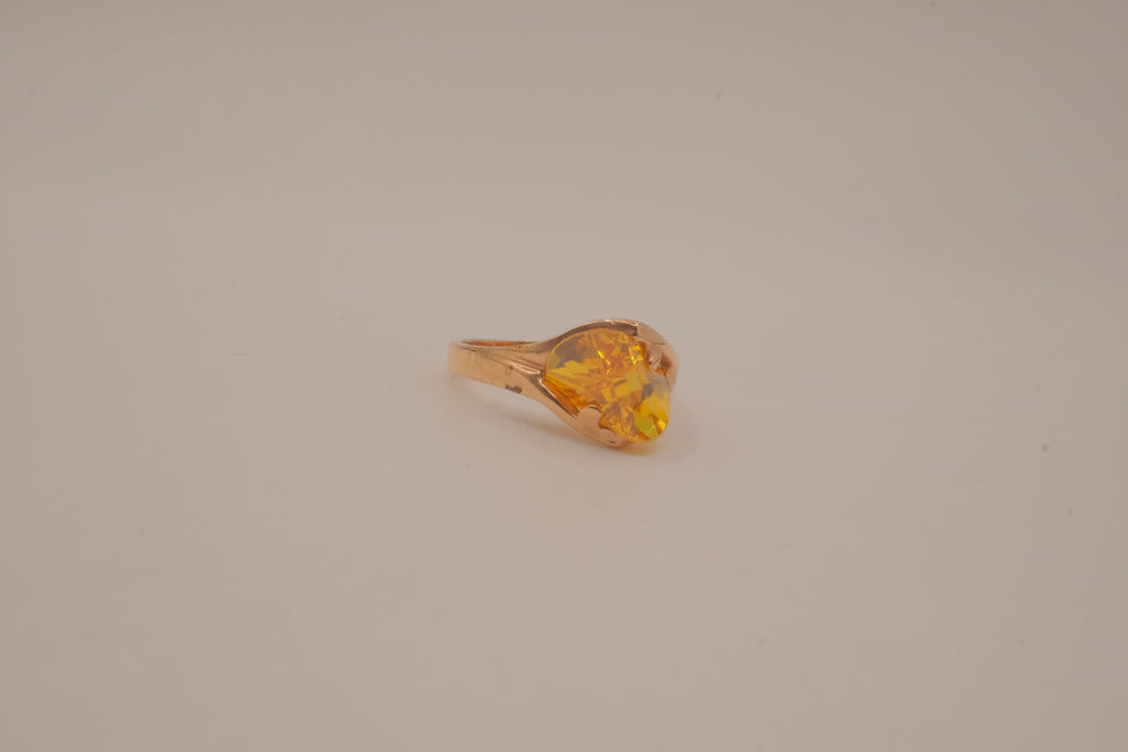 Vintage GP Citrine cocktail ring