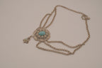 Vintage Victorian Revival festoon multi-strand drapery necklace