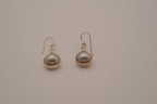Sterling silver Intertwining Vines Pearl Twist Earrings