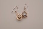 Sterling silver Intertwining Vines Pearl Twist Earrings