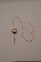 Heart bolo lariat necklace