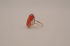 Sterling silver Classic Baltic Amber cocktail ring