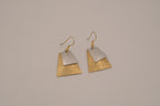 Artisan mixed-metal dangle earrings