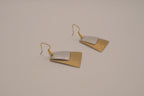 Artisan mixed-metal dangle earrings