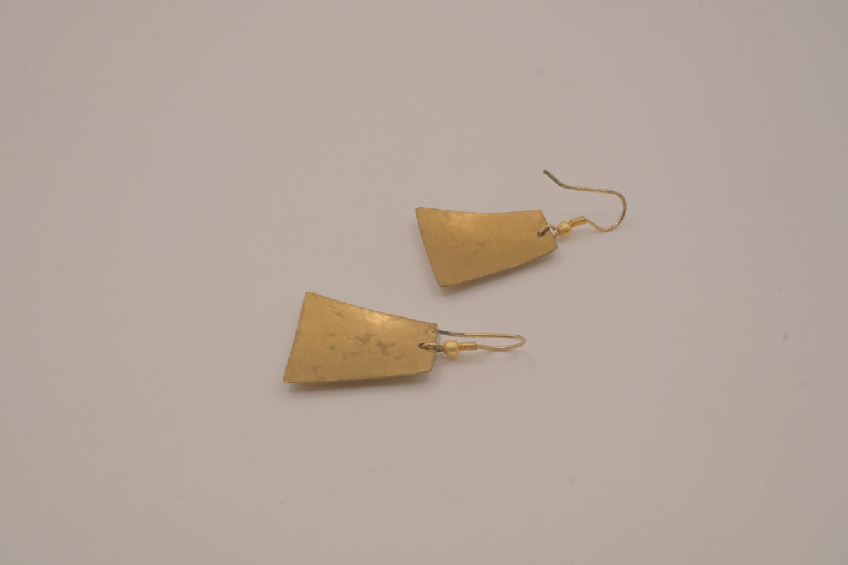 Artisan mixed-metal dangle earrings