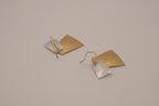 Artisan mixed-metal dangle earrings
