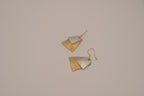 Artisan mixed-metal dangle earrings