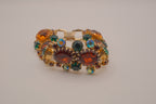 Vintage multi-gemstone link bracelet