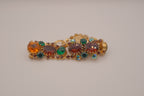 Vintage multi-gemstone link bracelet