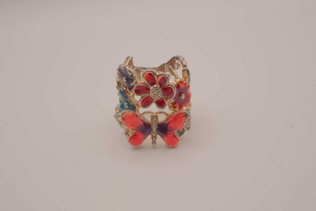 Vintage multi-gemstone link bracelet