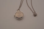 Round quartz pendant watch necklace