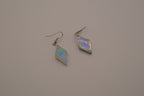 Sterling silver Black Onyx and Opal earrings