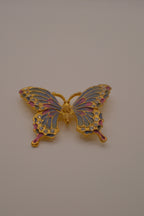 Vintage &nbsp;enamel butterfly brooch