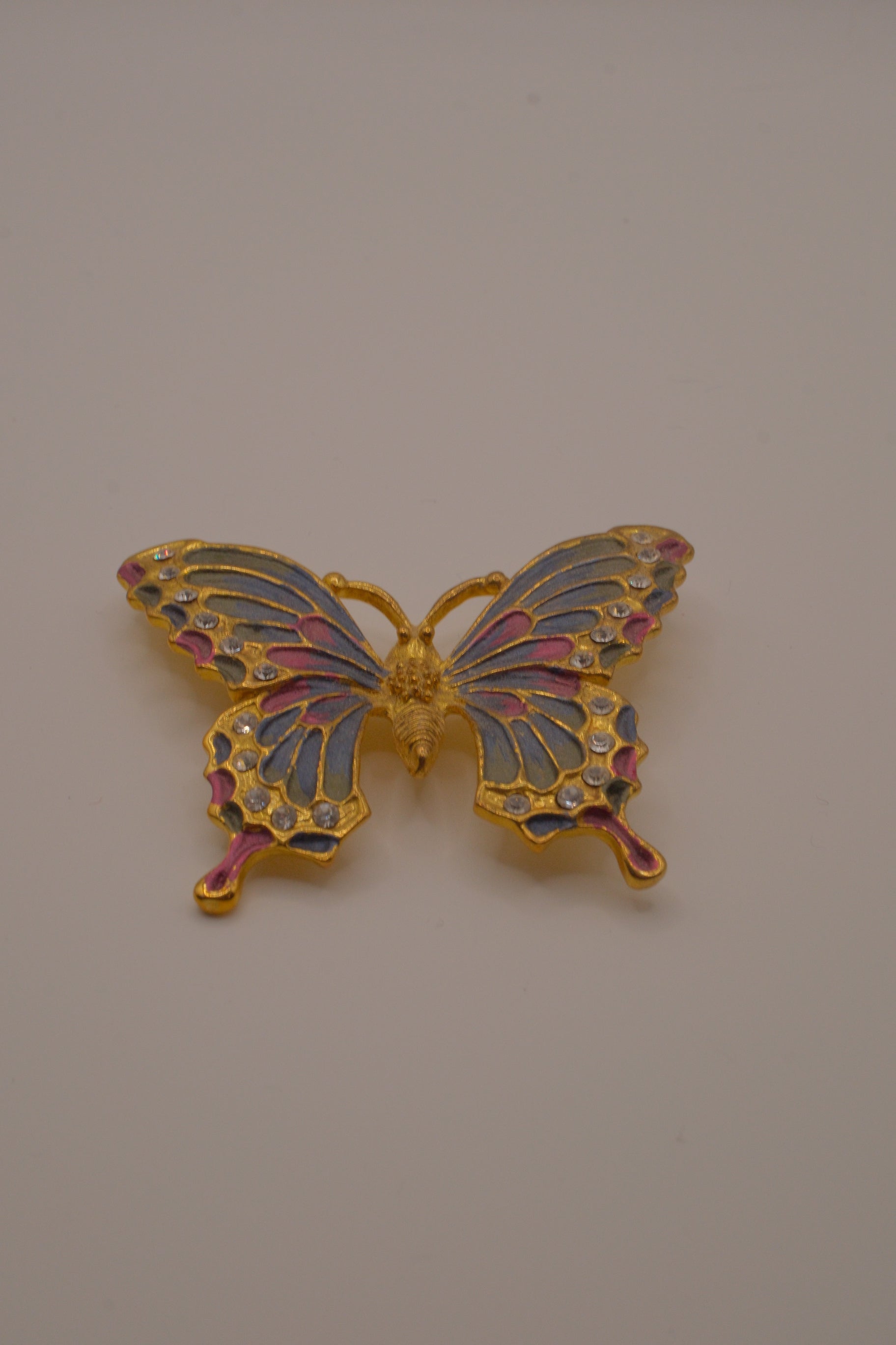 Vintage &nbsp;enamel butterfly brooch