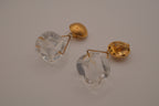 Vintage Anne Klein Chunky Lucite Bead Dangle Earrings