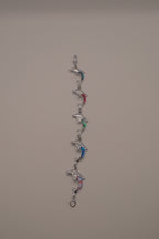 Abalone linked dolphin bracelet