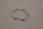 Abalone linked dolphin bracelet
