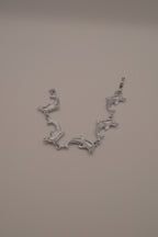 Abalone linked dolphin bracelet
