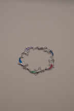 Abalone linked dolphin bracelet