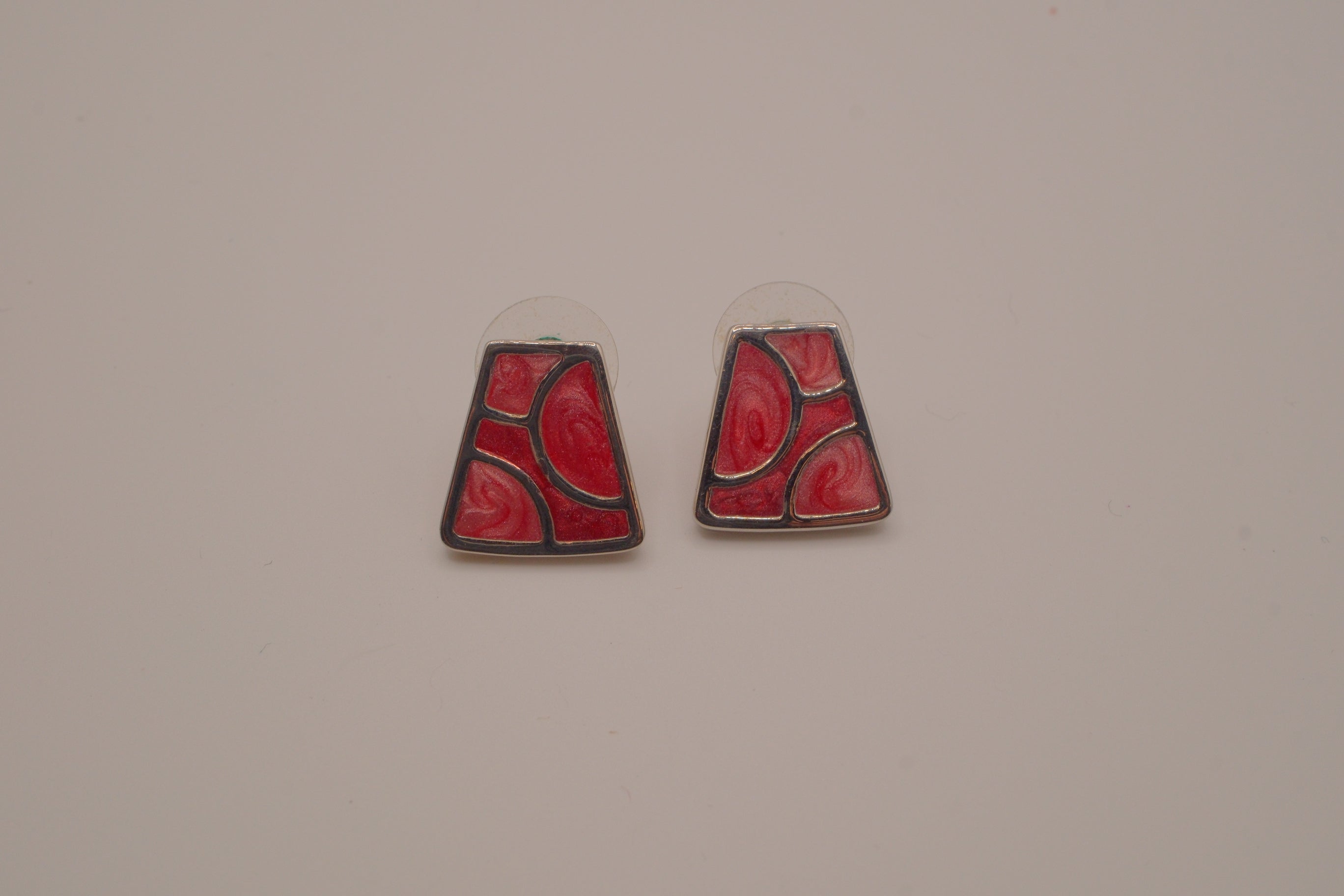 Vintage geometric post earrings