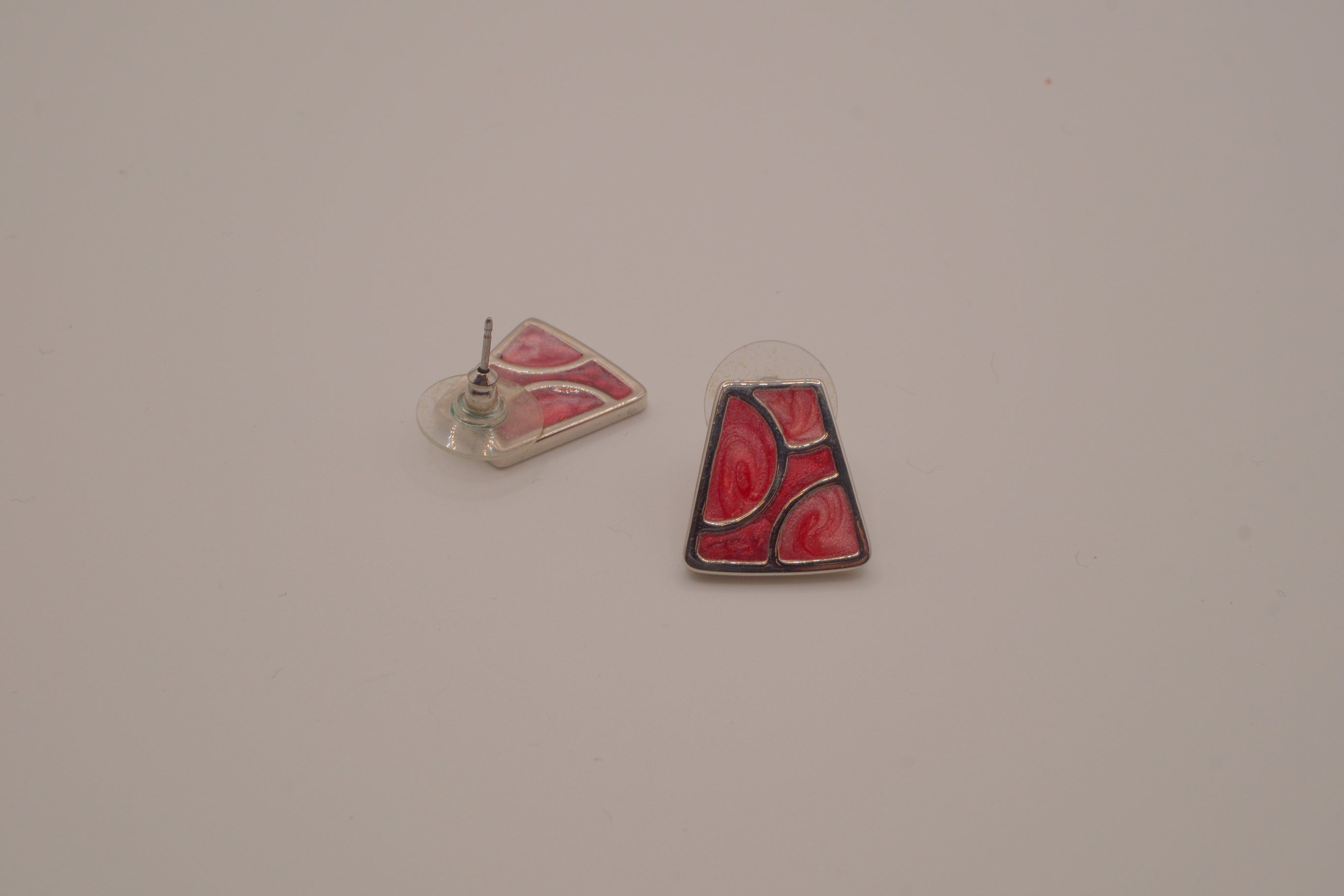 Vintage geometric post earrings