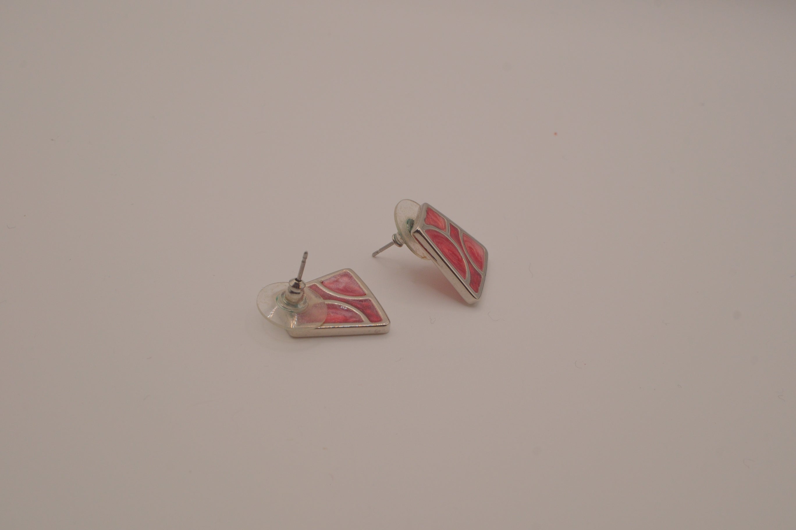 Vintage geometric post earrings