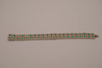 Vintage Art Deco style geometric link bracelet