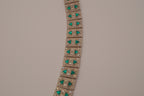 Vintage Art Deco style geometric link bracelet
