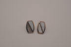 Modernist mother of pearl geometric earrings&nbsp;
