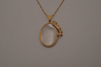 Vintage mother-of-pearl pendant necklace