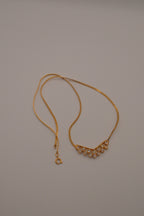 Vintage Avon Simulated Diamond Chevron Pendant Necklace