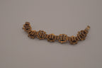 Vintage Victorian Revival bookchain panel bracelet