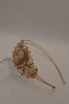 Vintage cameo tiara headband