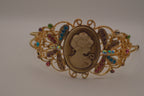 Vintage cameo tiara headband