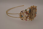 Vintage cameo tiara headband