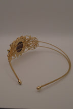 Vintage cameo tiara headband