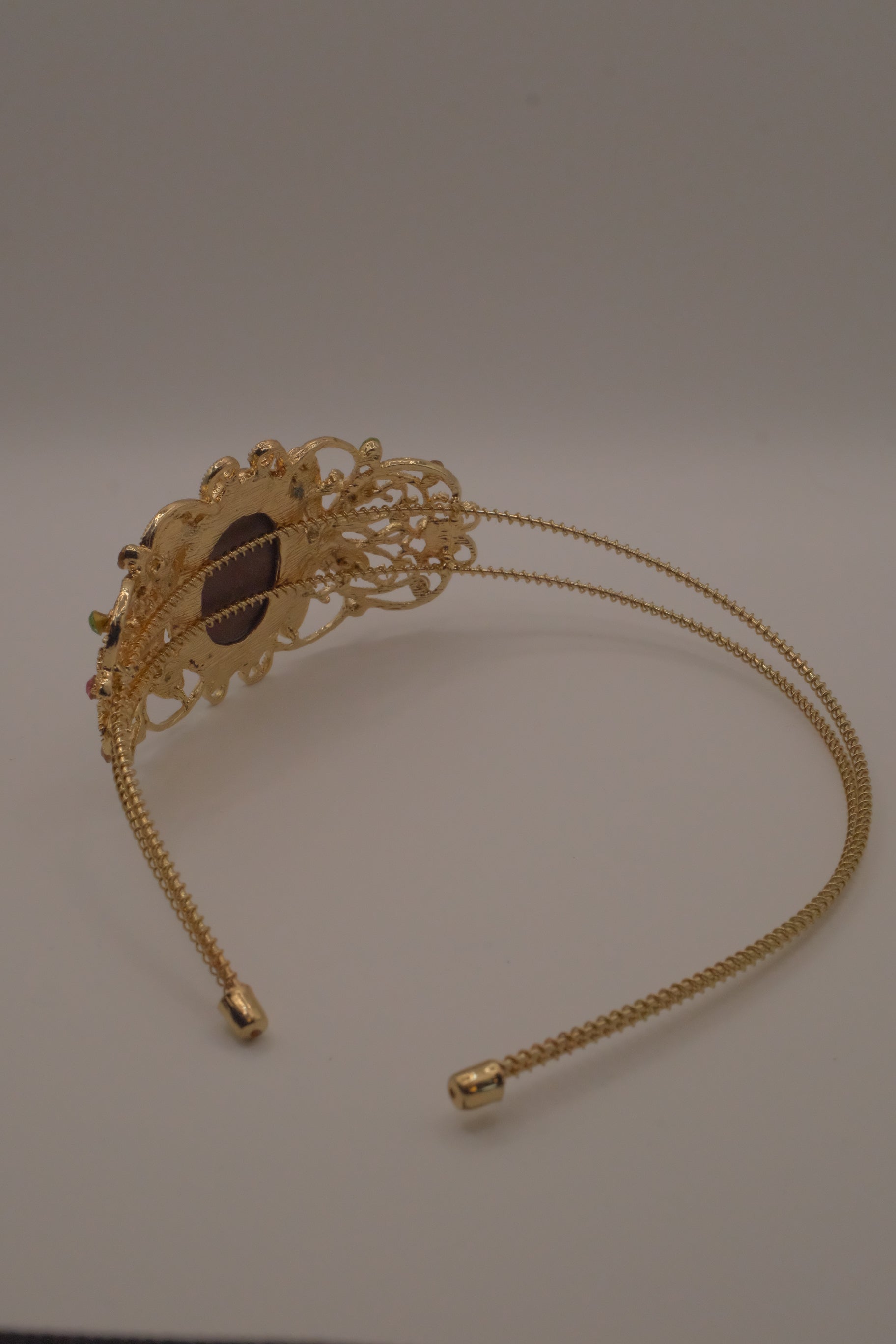 Vintage cameo tiara headband