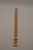 Vintage 1970s Avon gold-tone mesh belt buckle bracelet