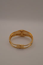 Vintage Floral cloisonné clamper cuff bracelet