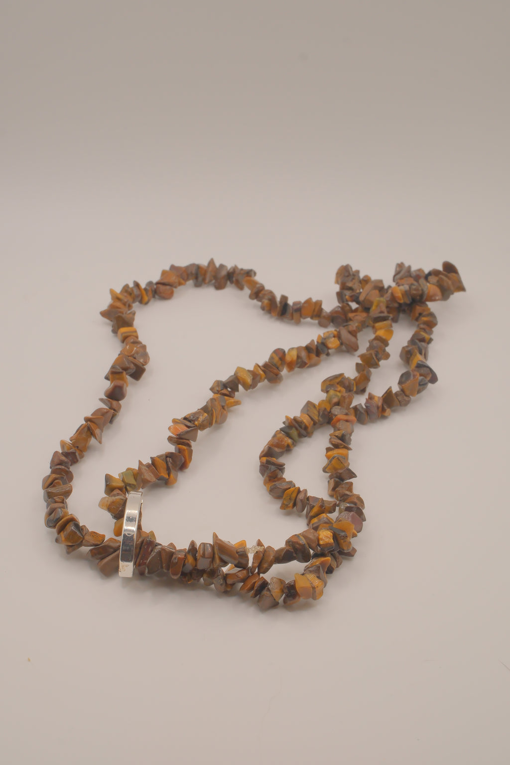 Vintage Avon tiger's eye chip necklace