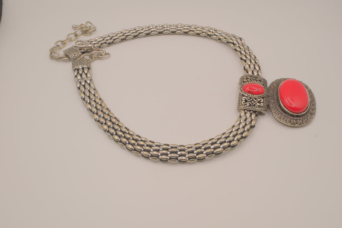 Vintage ethnic collar necklace