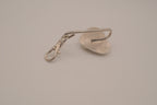 Vintage Avon Breast Cancer Crusade Silver Heart Locket Keychain