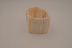 Mother-of-pearl panel stretch bracelet