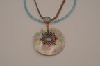 Vintage Avon Mother of Pearl Disk Necklace