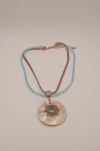 Vintage Avon Mother of Pearl Disk Necklace