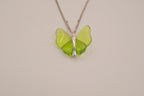 Vintage Avon Green flights of fancy butterfly necklace