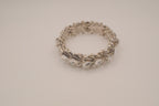 Vintage silver-tone stretch bracelet