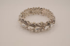 Vintage silver-tone stretch bracelet