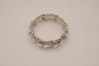 Vintage silver-tone stretch bracelet