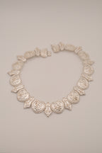 Antique silver panel necklace